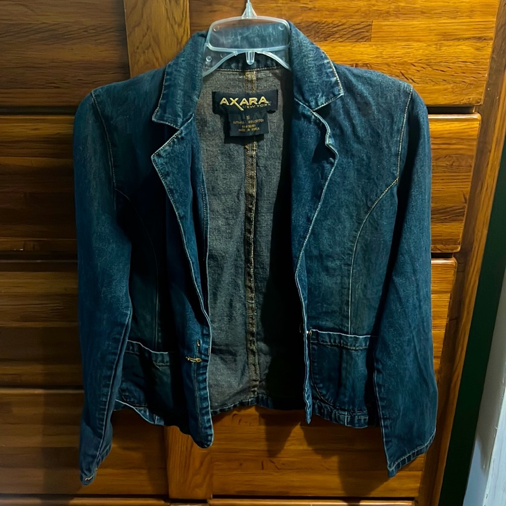 Axara New York Dark Wash Denim Jacket